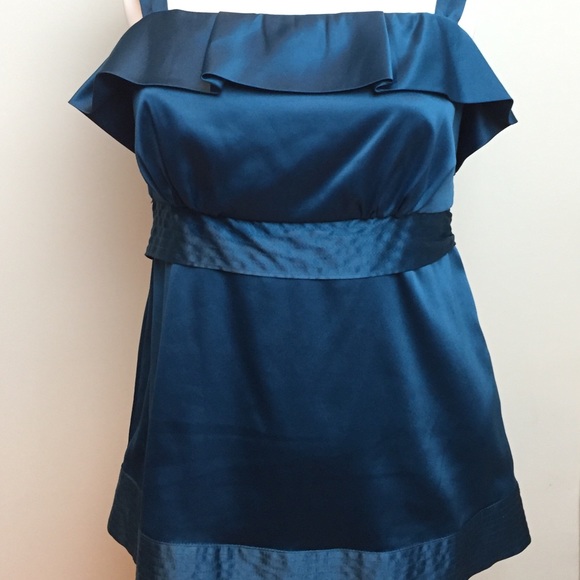 Dark Teal Summer Top by The Limited SZ S - Picture 2 of 7